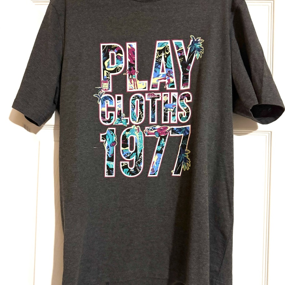 Play Cloths Graphic T-Shirt - Charcoal